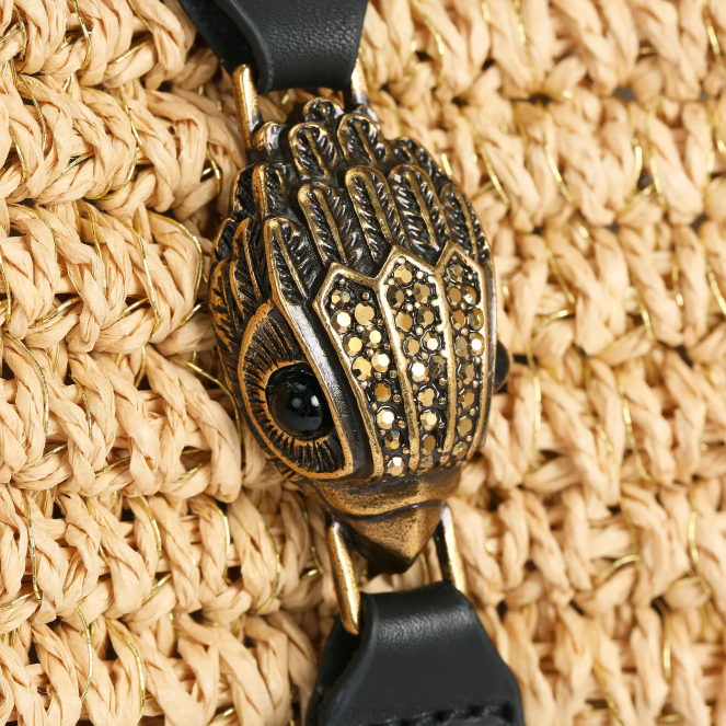 Kurt Geiger mujer bolso tote london hampton de rafia 2LPR462 | bolsas beige